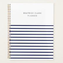 Nautical Stripe Navy Blue Stylish Moderne Moderno