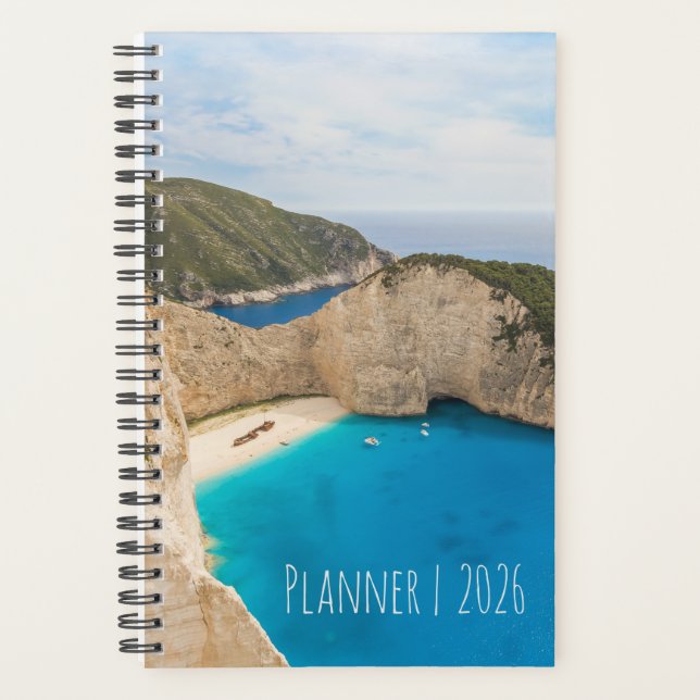 Agenda Navagio Beach Greece – Shipwreck Beach Calendar (Anverso)