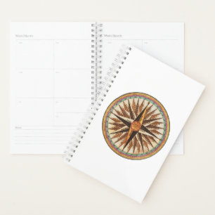 Agenda Navegador de brújulas de nautical vintage