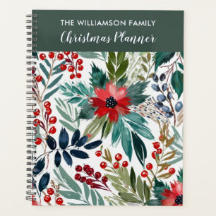 Agenda Navidad Botánica Acuarela