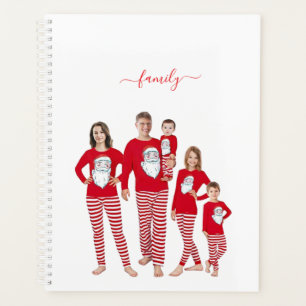 Agenda Navidad personalizada para familia con dos fotos e