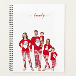 Agenda Navidad personalizada para familia con dos fotos e