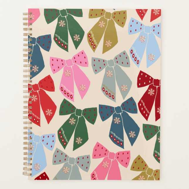 Agenda Navidades Bows Coquette (Anverso)