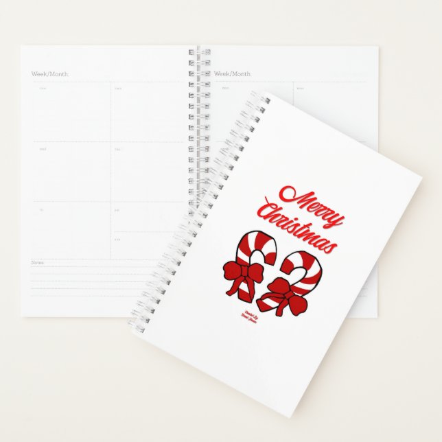 Agenda Navidades Candy Canes Small Planner (Demostración)