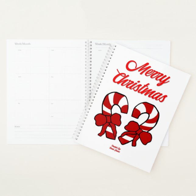 Agenda Navidades Candy Canes Standard Planner (Demostración)