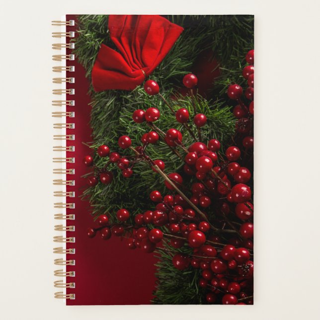 Agenda navidades coronaron con bayas rojas (Anverso)
