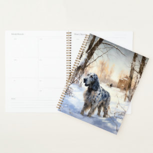 Agenda Navidades de English Setter Let It Snow