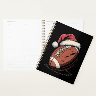 Agenda Navidades de fútbol americano Santa Hat Sports