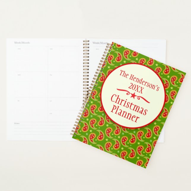 Agenda Navidades de la familia Paisley Green (Demostración)