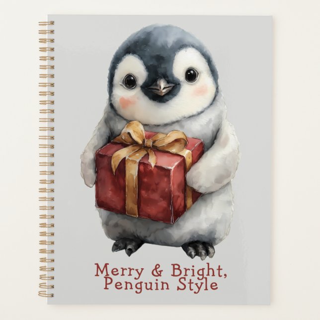 Agenda Navidades de Merry & Bright Penguin (Anverso)