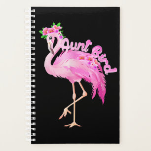 Agenda navidades de pájaros de flamingo rosa a la par