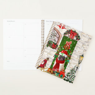 Agenda Navidades de pug Dog