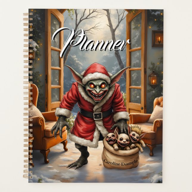 Agenda Navidades espeluznantes Goblin - Santa Mal de la F (Anverso)