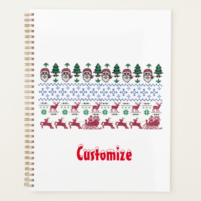 Agenda Navidades feos estilo suéter Thunder_Cove (Anverso)