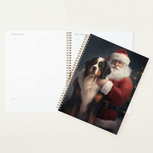 Agenda Navidades festivos Bernese Mountain Dog Santa Clau