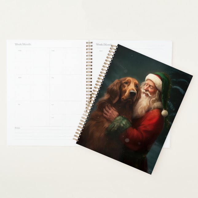 Agenda Navidades festivos de la Red Setter Santa Claus de (Demostración)