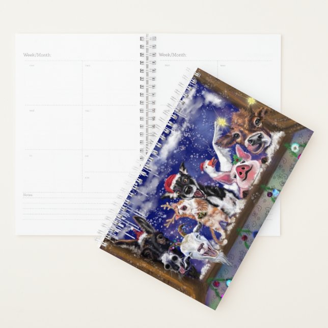 Agenda Navidades Fiesta Animal Funny Planner (Demostración)