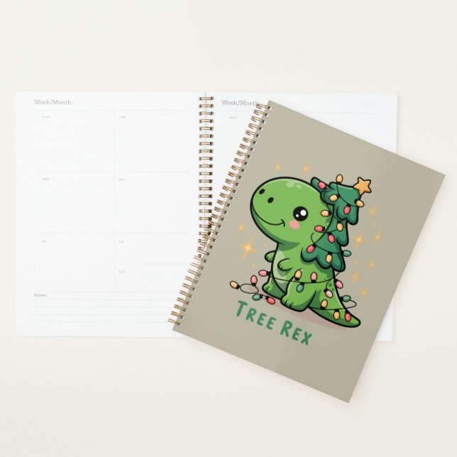 Agenda Navidades Fiesta de luz de dinosaurios Rex árbol d (Demostración)