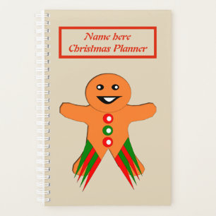 Agenda Navidades Fiesta Gingerbread Personalizado