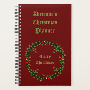 Agenda Navidades góticos Personalizado Wreath