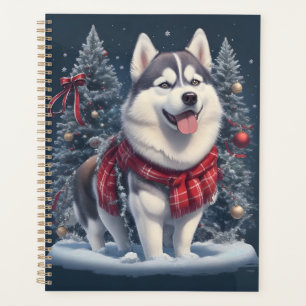 Agenda Navidades Husky Dog Magic Navidad Espíritu de vaca