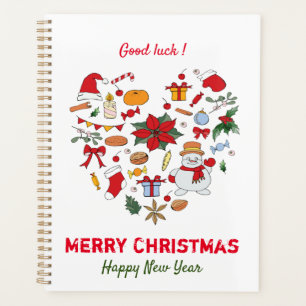 Agenda Navidades minimalistas y Año Nuevo Feliz