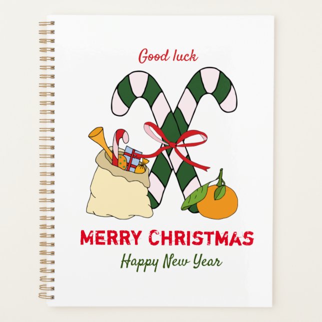 Agenda Navidades Minimalistas y feliz Año Nuevo (Anverso)