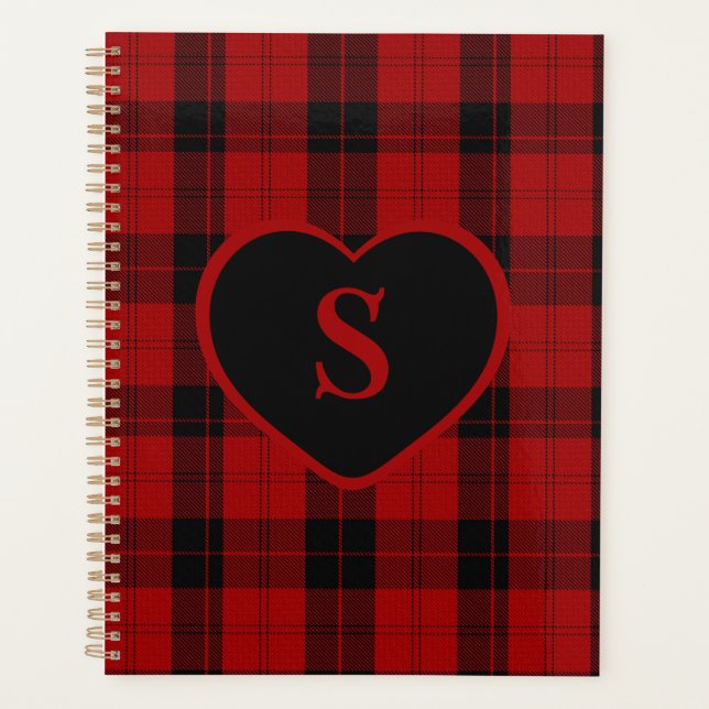 Agenda Navidades Monogramas de control con placa de búfal (Anverso)