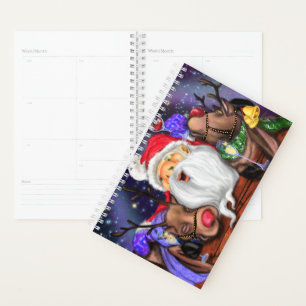 Agenda Navidades Planner Gift Santa y Reindeers