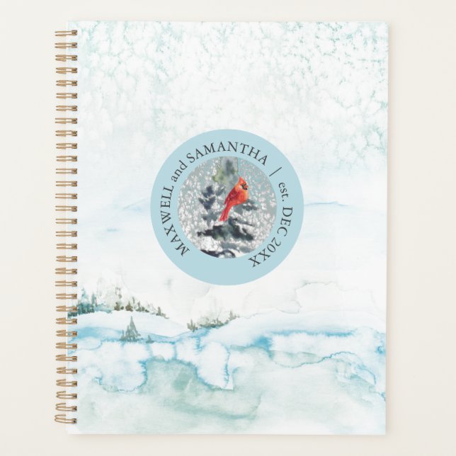 Agenda Navidades Planner Watercolor Winter Wonderland (Anverso)