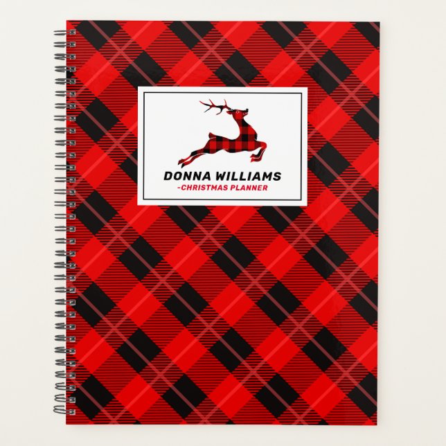 Agenda Navidades tartan y Navidades venados (Anverso)