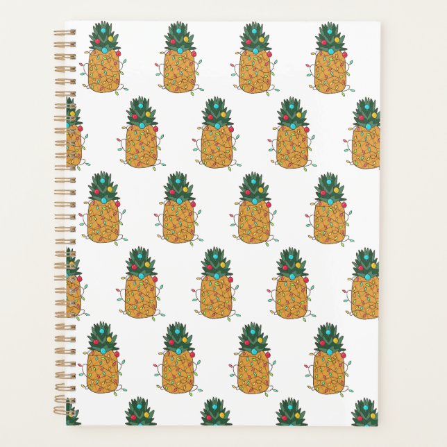 Agenda Navidades tropicales piña (Anverso)