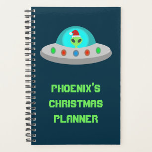 Agenda Navidades UFO Ho Ho Alien Personalizado de platill
