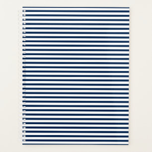 Agenda Navy Blue white stripes pattern