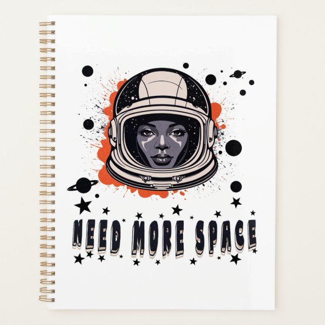 Agenda Need More Space – Outer Space Themed Planner (Anverso)