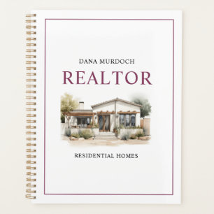 Agenda Negocio de acuarela de Realtor moderno