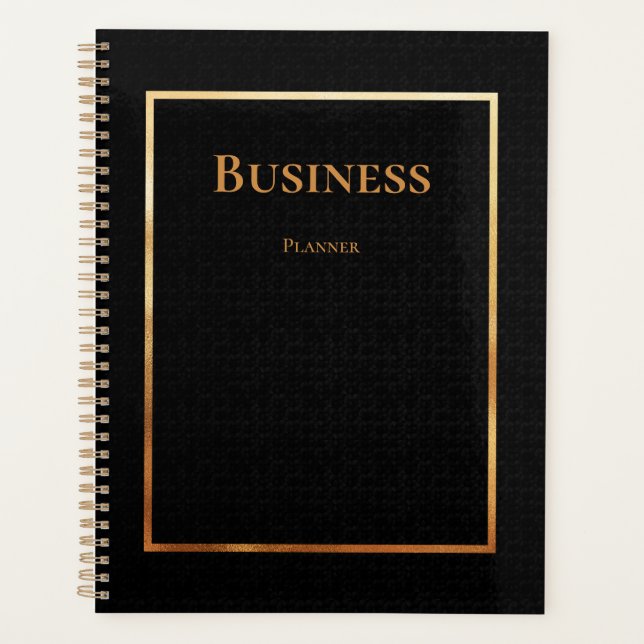 Agenda Negocio profesional del oro negro (Anverso)