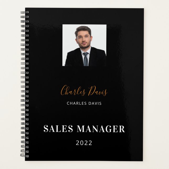 Agenda Negra empresa fotográfica de nombre blanco 2026 (Anverso)