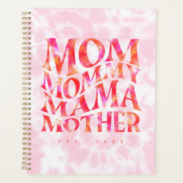 Agenda Negrita y brillante: Groovy Mama Tie-Dye Personali