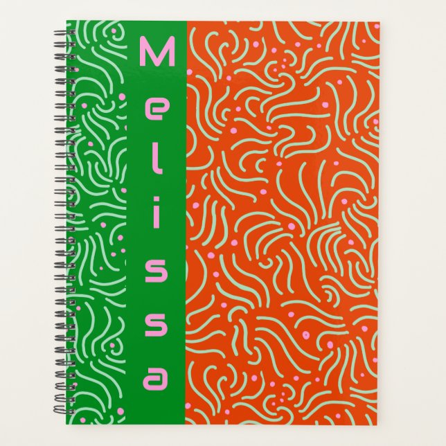 Agenda Negrita y colorida (Anverso)