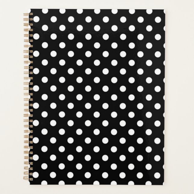 Agenda Negro con puntos blancos (Anverso)