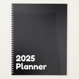 Agenda Negro minimalista 2025