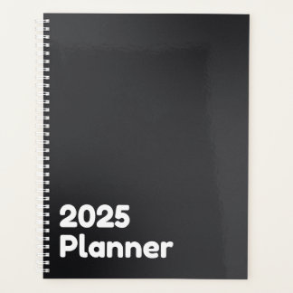 Agenda Negro minimalista 2025