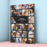 Agenda Negro tus fotos Insta Collage 2024<br><div class="desc">Foto insta collage black planner con 22 fotos de tu familia y amigos,  tu nombre y el año.</div>