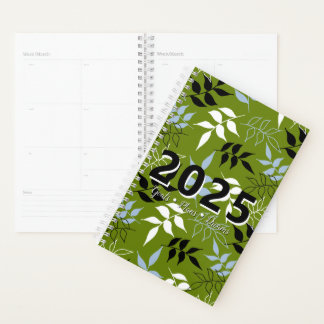 Agenda Negro y blanco y primavera en todo el Personalizab