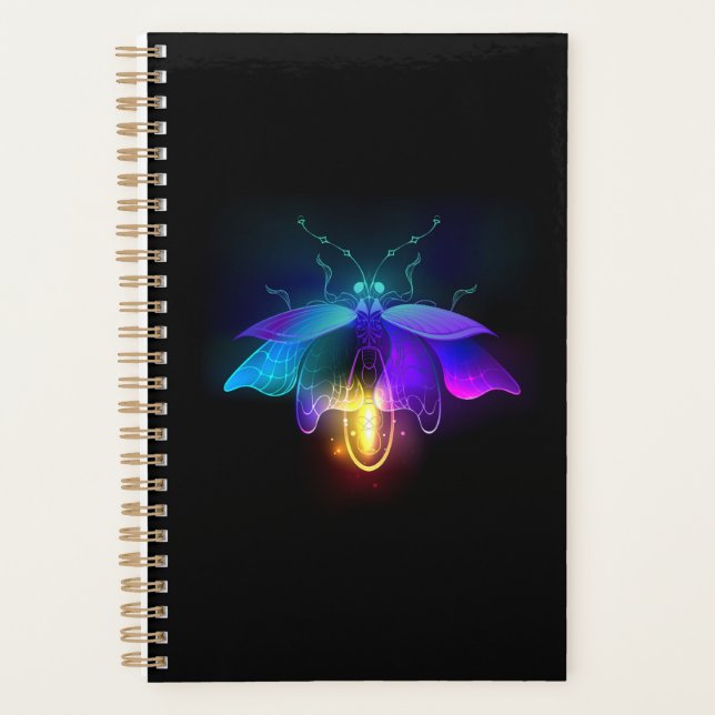 Agenda Neon Firefly en negro (Anverso)