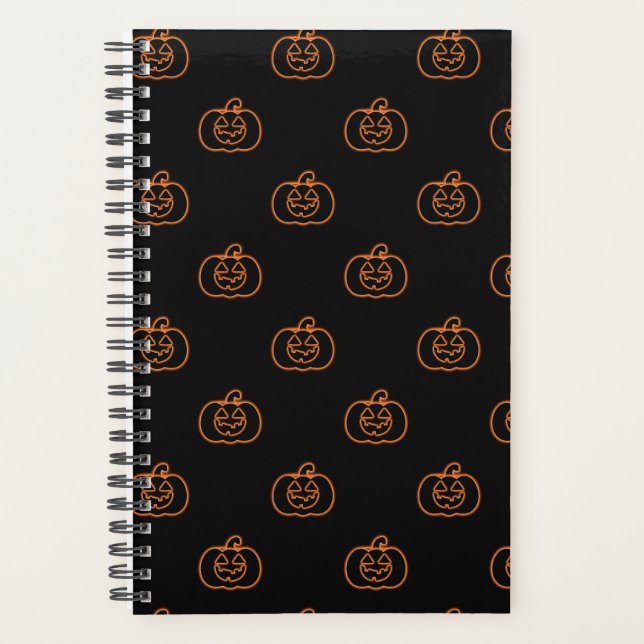 Agenda Neon Jack-o-Lantern Planner (Anverso)