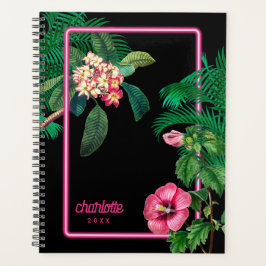 Agenda Neon Pink Tropical Botanicals Anual