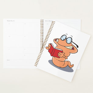 Agenda Nerdy Bookworm leyendo un libro