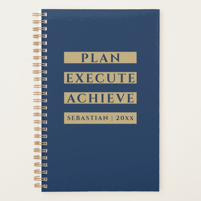 Agenda New Year Goal Planner | Personalized Notebook (Anverso)